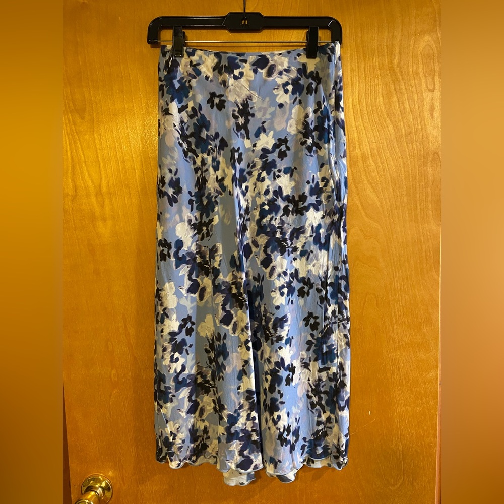 Beautiful blue flowery skirt